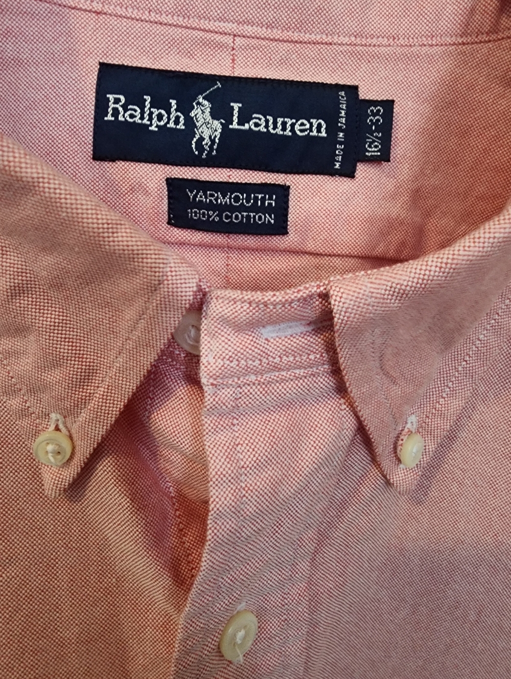 🐎Polo by Ralph Lauren Men's Button-Down YARMOUTH 100% Cotton. Y2K Preppycore⛳️ - Picture 9 of 12